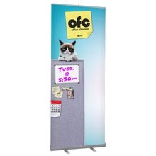 Dry Erase Retractable Custom Pop Up Banner Display Stand - 31.5" x 84"