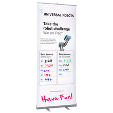 Dry Erase Retractable Custom Pop Up Banner Display Stand - 31.5" x 84"