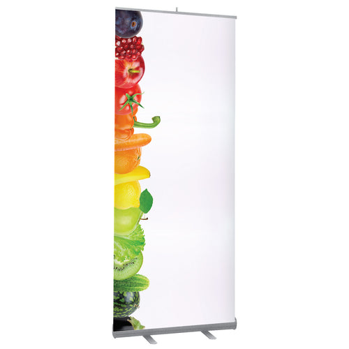 Dry Erase Retractable Pop Up Banner Stand - Fruit Rainbow