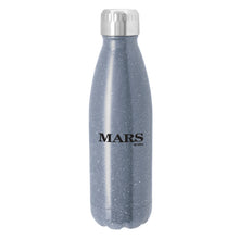 Speckled confetti Gray tone hot/cold drink bottle and silver vacuum lid to keep drinks cold or hot all day