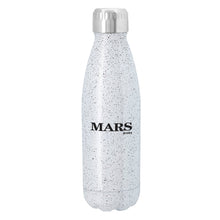 Speckled confetti white tone hot/cold drink bottle and silver vacuum lid to keep drinks cold or hot all day