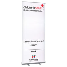 Dry Erase Retractable Custom Pop Up Banner Display Stand - 31.5" x 84"