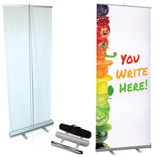 Dry Erase Retractable Pop Up Banner Stand - Fruit Rainbow