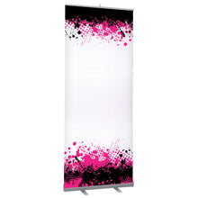 Dry Erase Retractable Pop Up Banner Stand - Spatter - Black [14 styles]