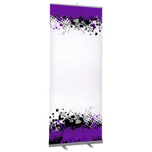 Dry Erase Pop Up Banner - Spatter - Purple [14 styles]